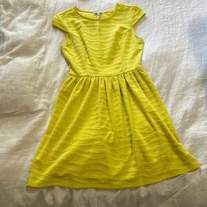 Yellow mini dress